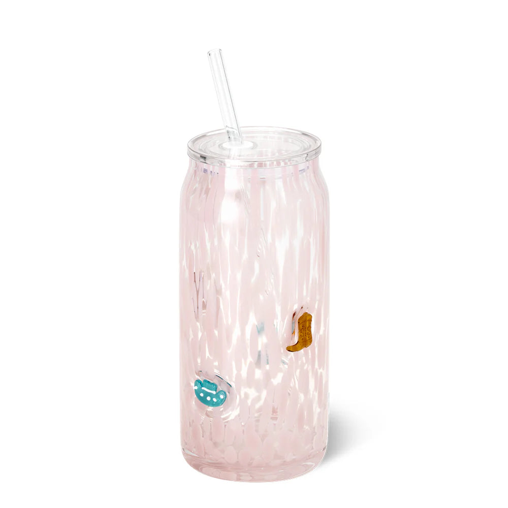 Giddy Up Charm Glass