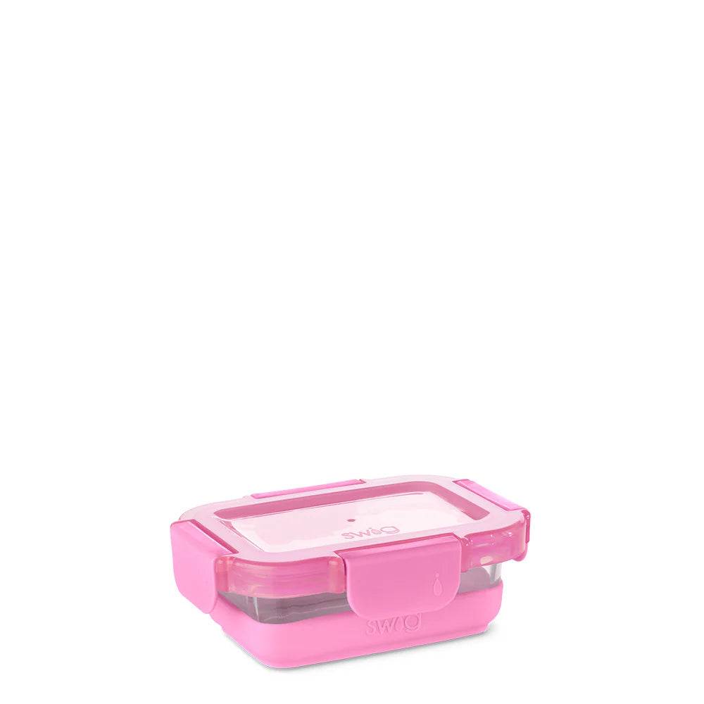Pink 3pc Glass Food Storage