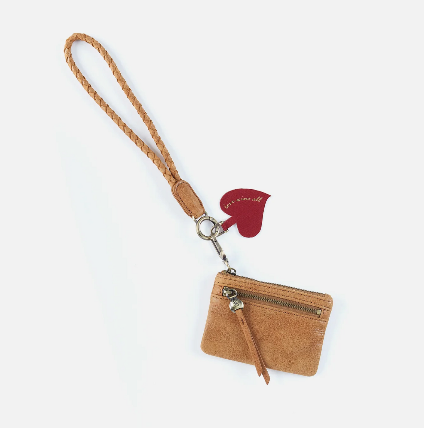 Whiskey Buffed Leather Lasso Phone Wristlet