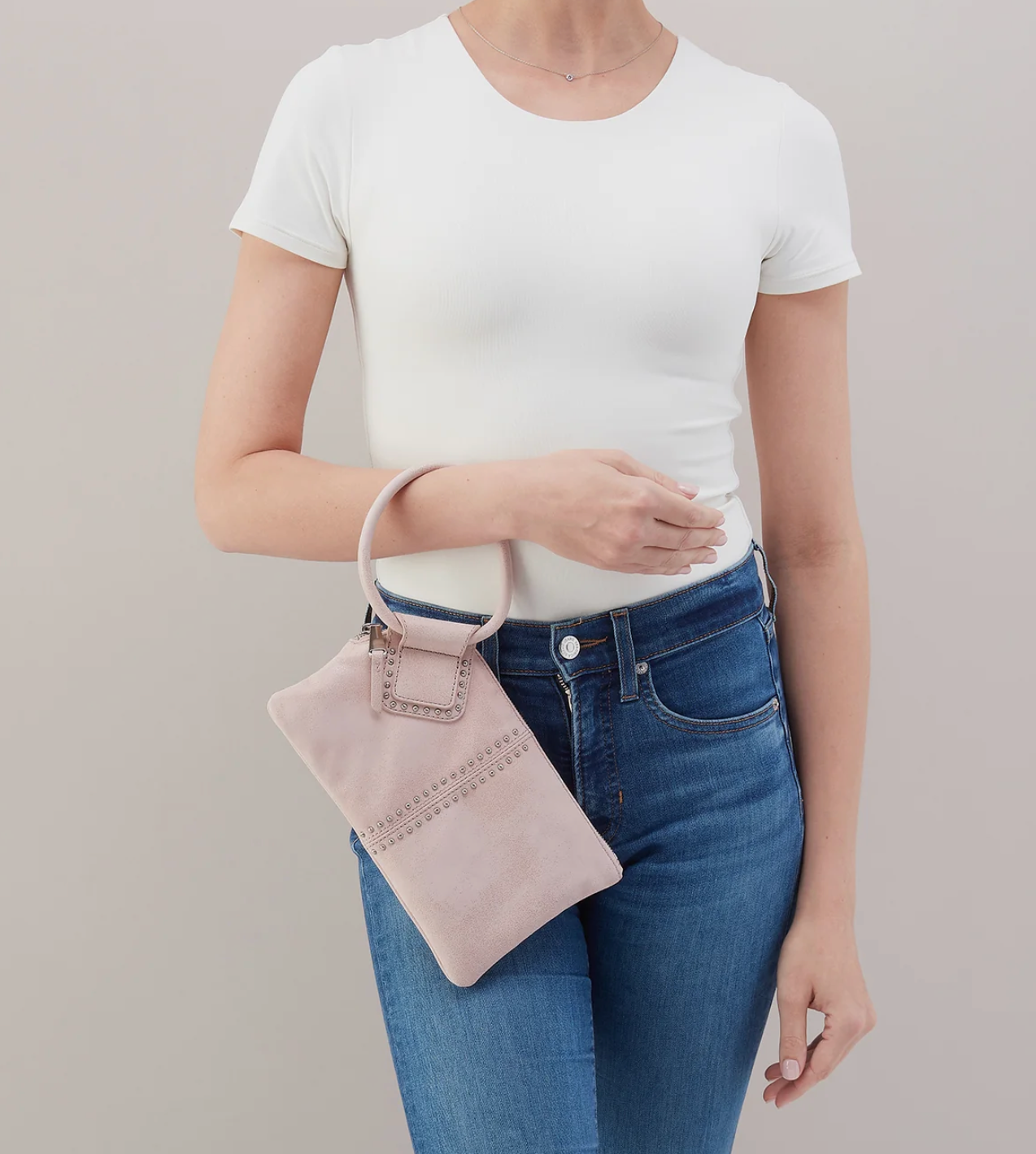 Sable Wristlet in Blossom Buffed Leather