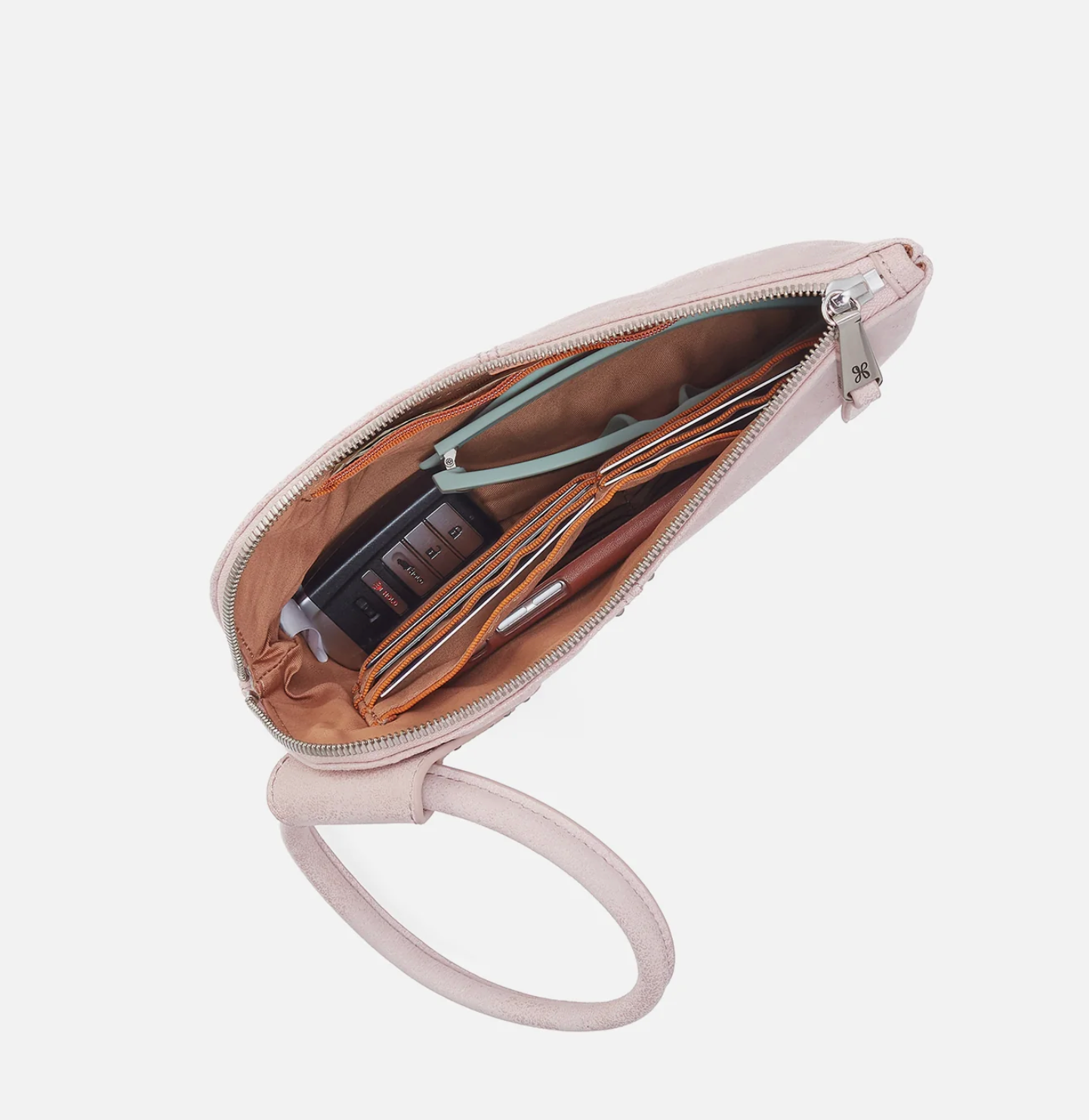 Sable Wristlet in Blossom Buffed Leather