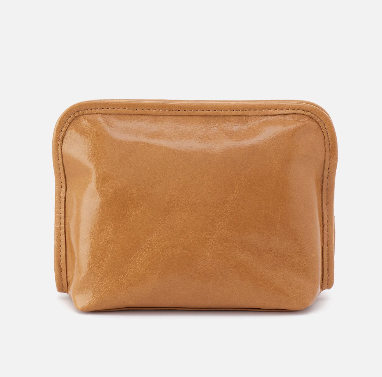 HOBO Leather Cosmetic Pouch in Natural