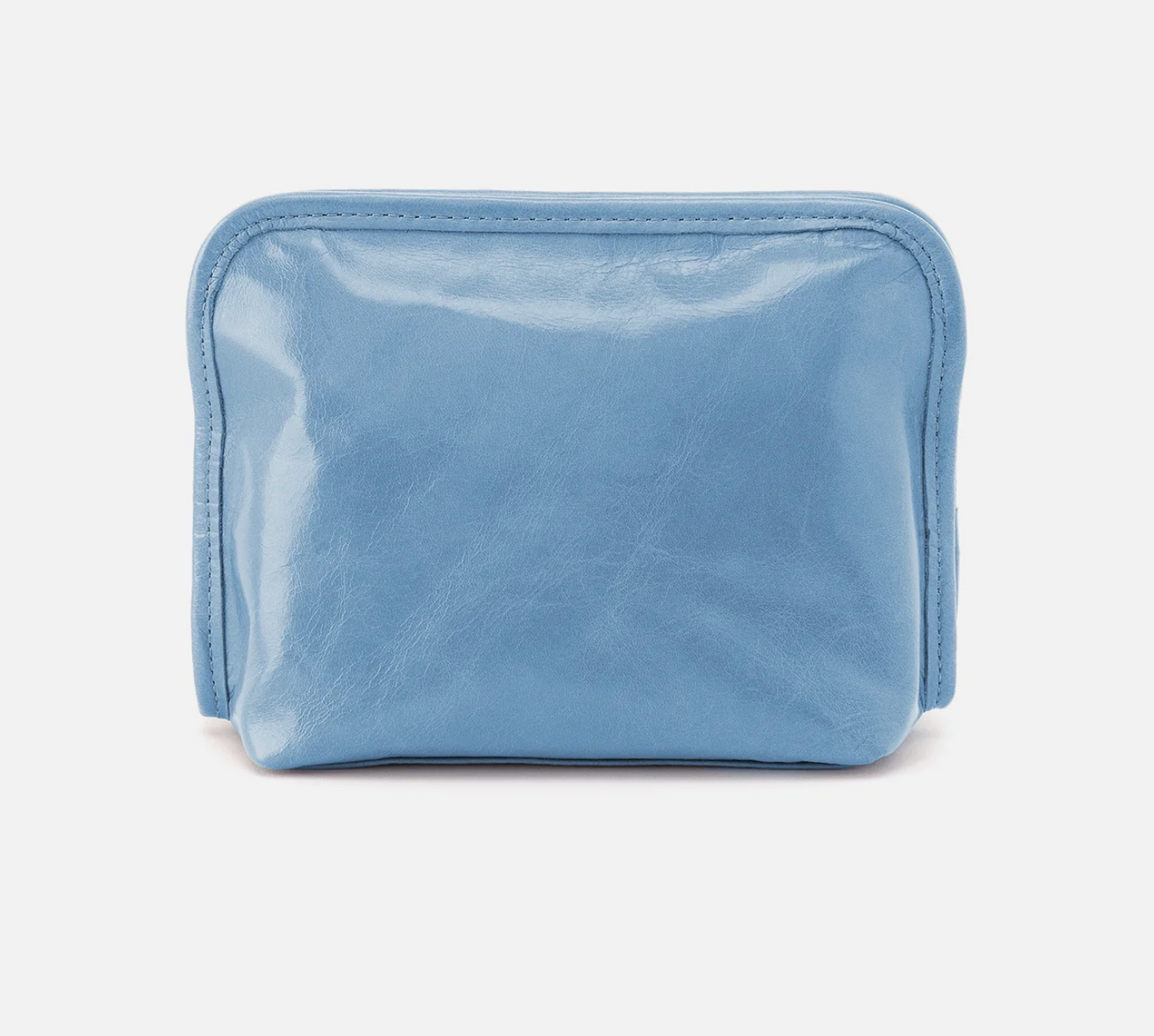 HOBO Faded Denim Leather Cosmetic Pouch