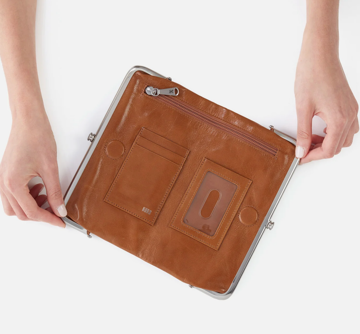 HOBO Lauren Frame Clutch Wallet – Truffle