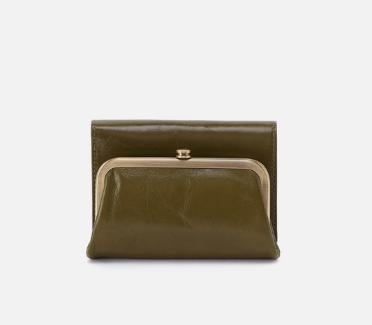 HOBO Robin Compact Wallet – Olive Veil