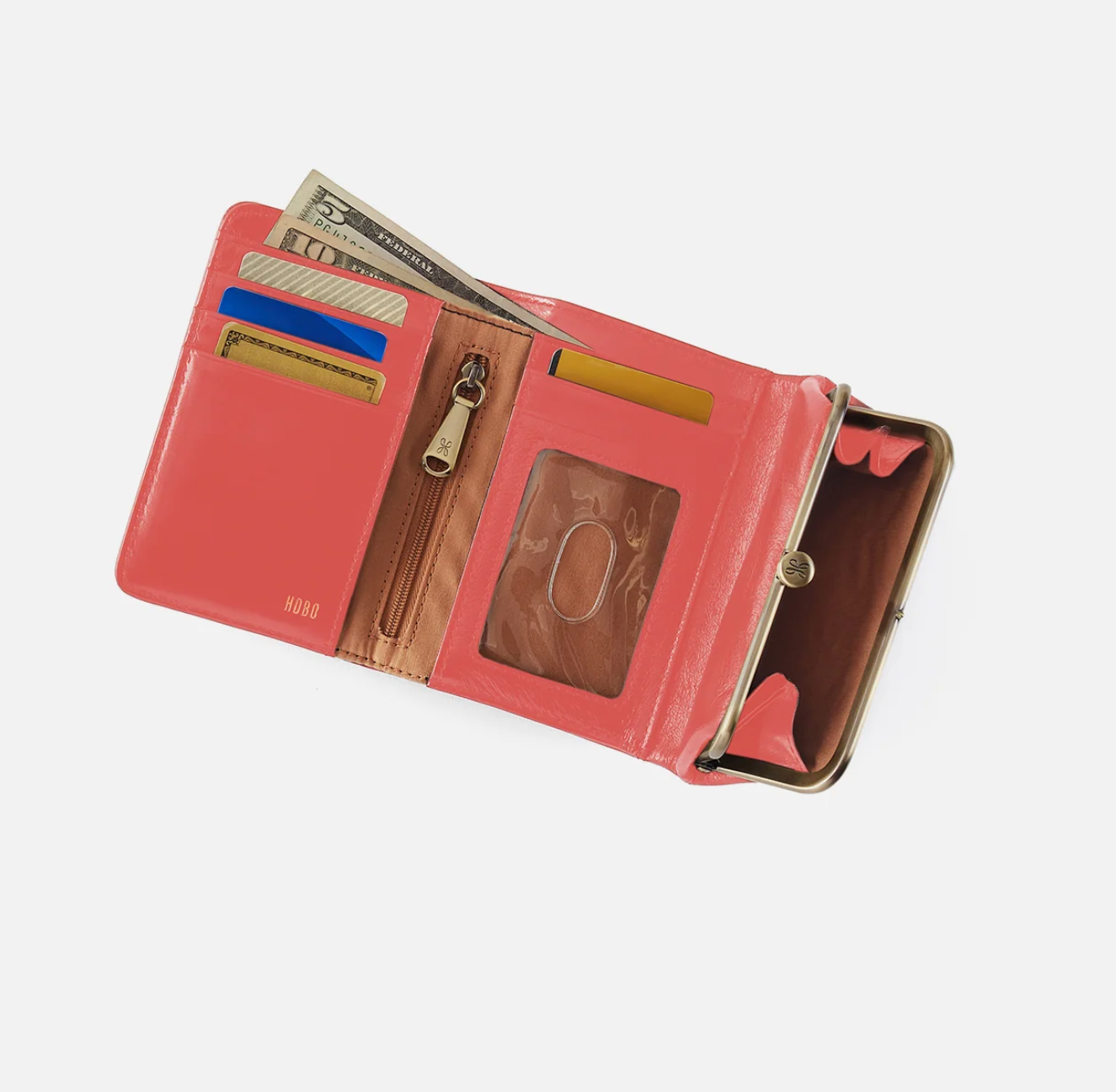 HOBO Robin Compact Wallet – Pink Mirage