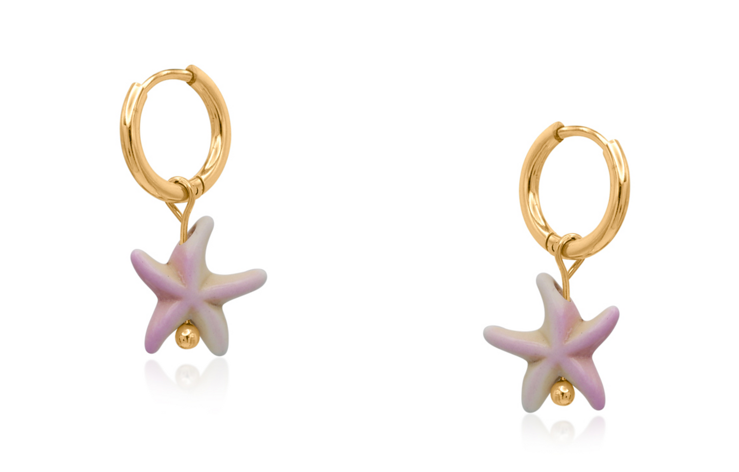 Sea Star Petite Hoop Earrings
