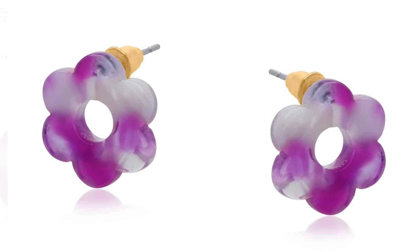Bloom Pop Resin Flower Earrings