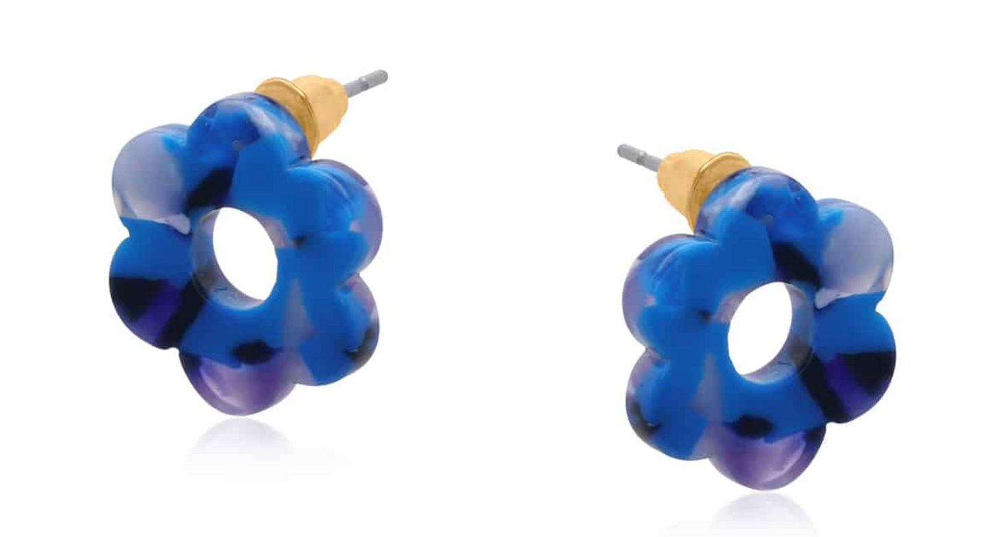 Bloom Pop Resin Flower Earrings