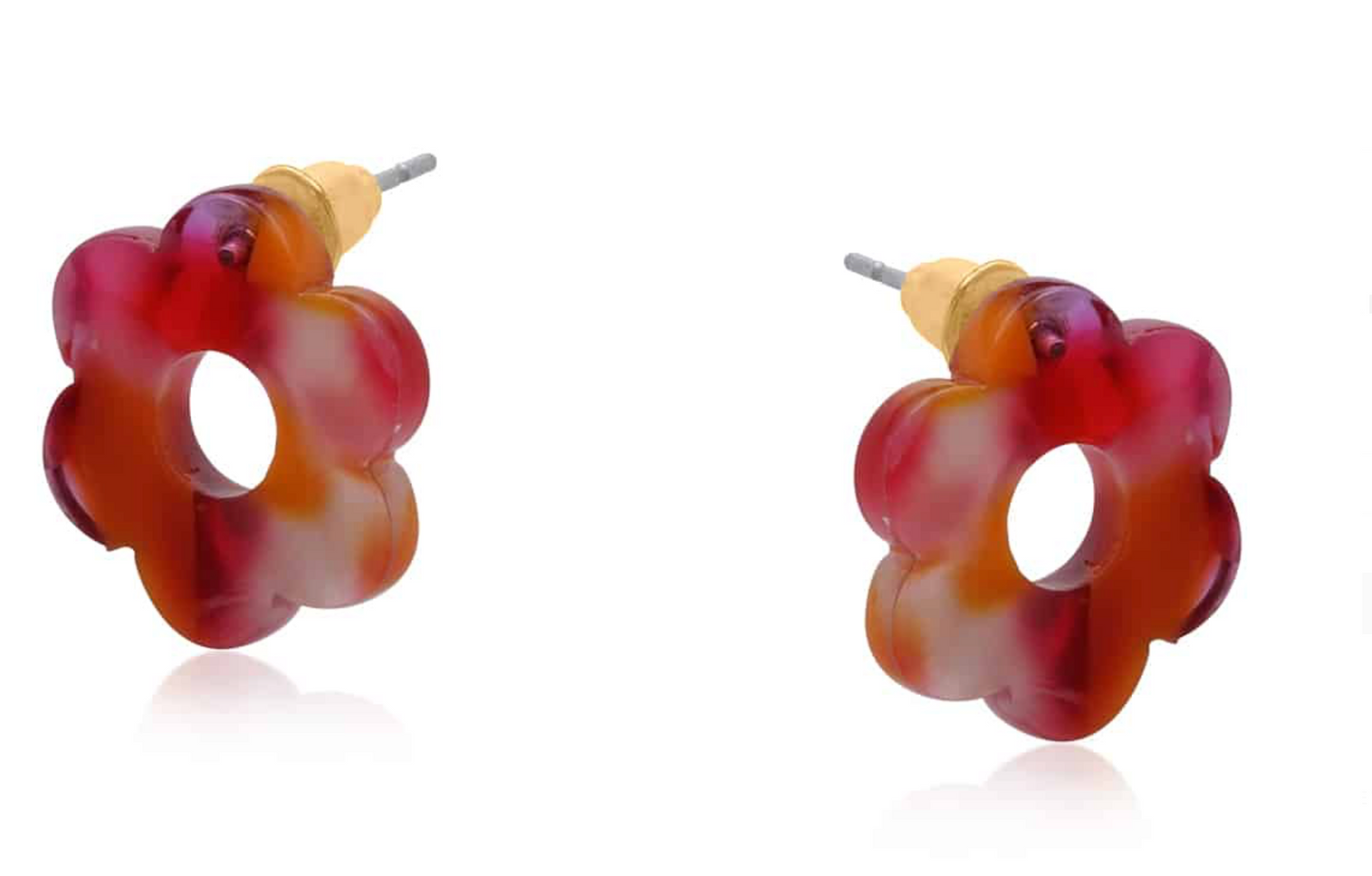 Bloom Pop Resin Flower Earrings
