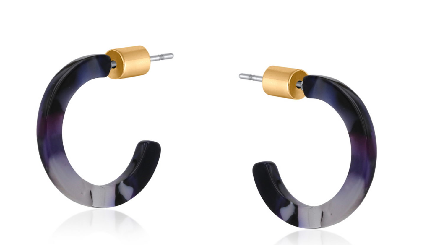 Catalina Resin Hoop Earrings
