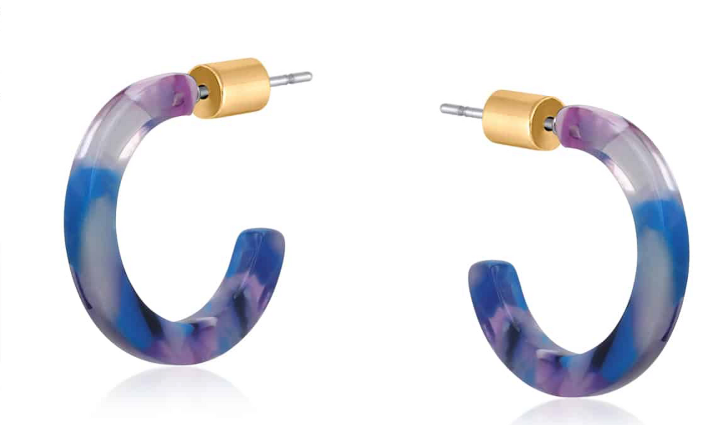 Catalina Resin Hoop Earrings