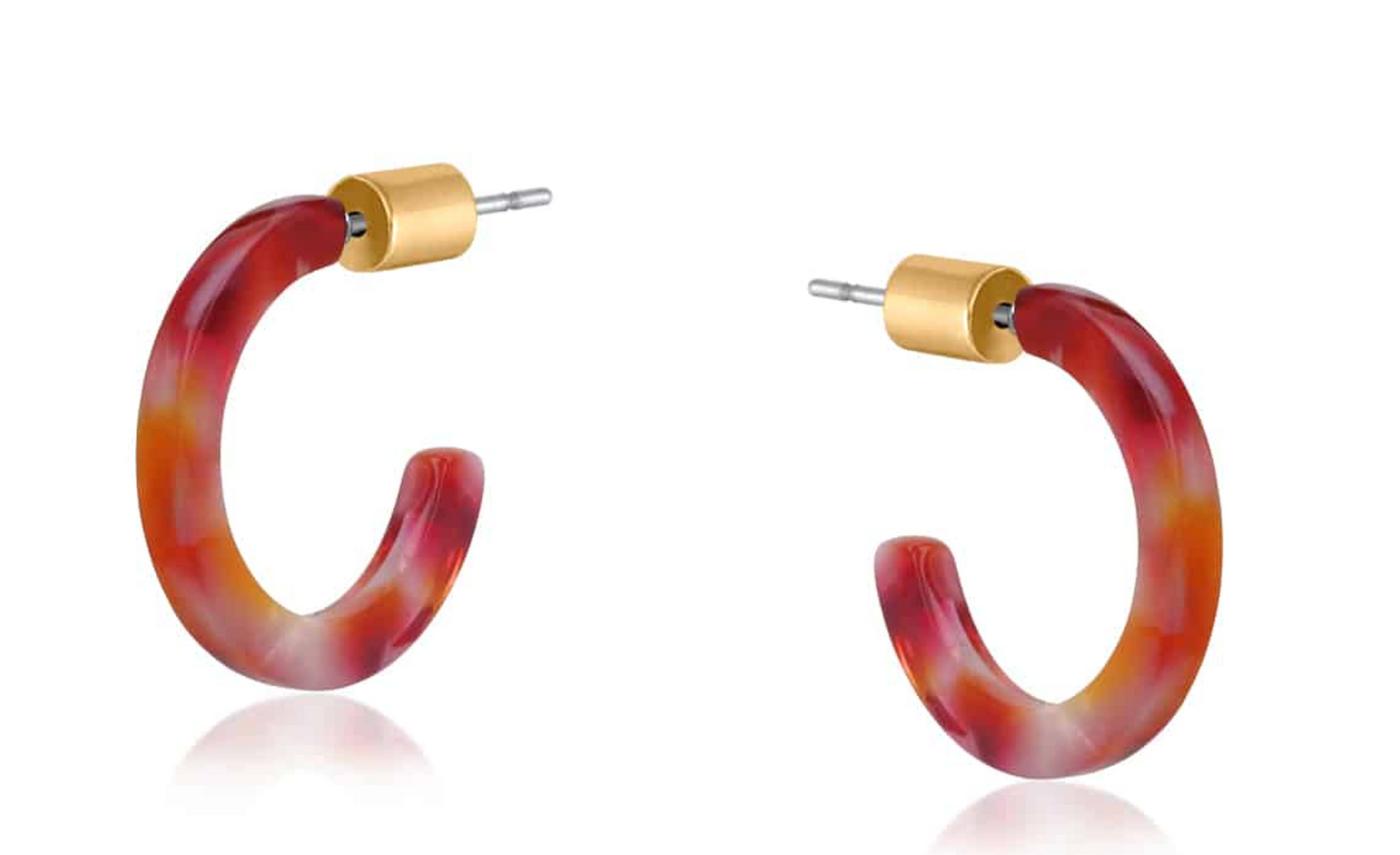 Catalina Resin Hoop Earrings