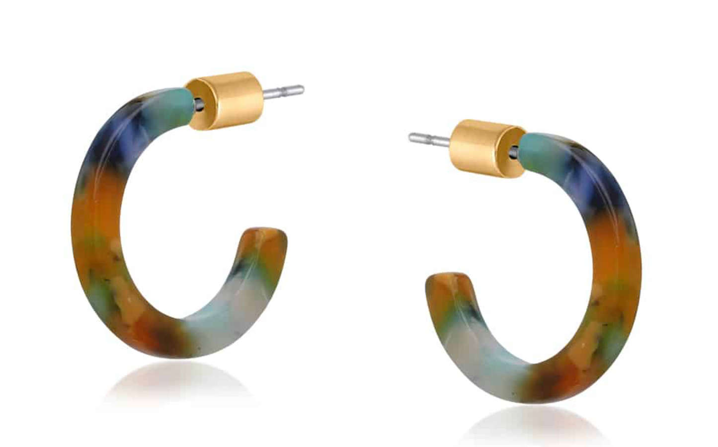 Catalina Resin Hoop Earrings