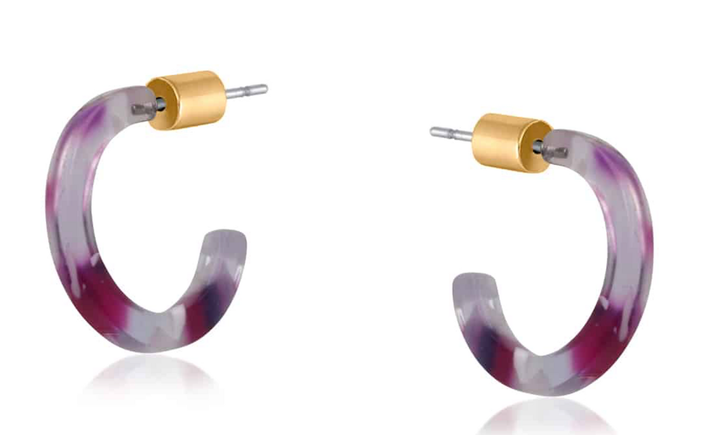 Catalina Resin Hoop Earrings