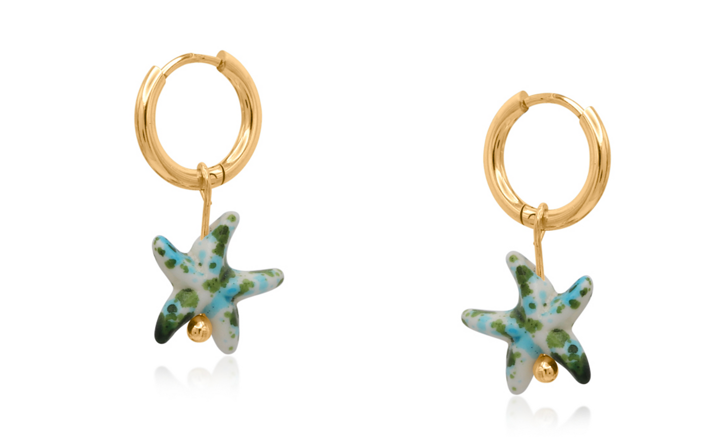 Sea Star Petite Hoop Earrings