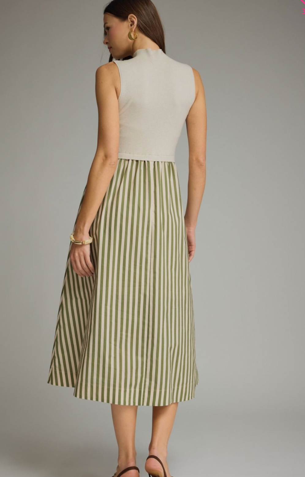 The Savannah Contrast Midi Dress