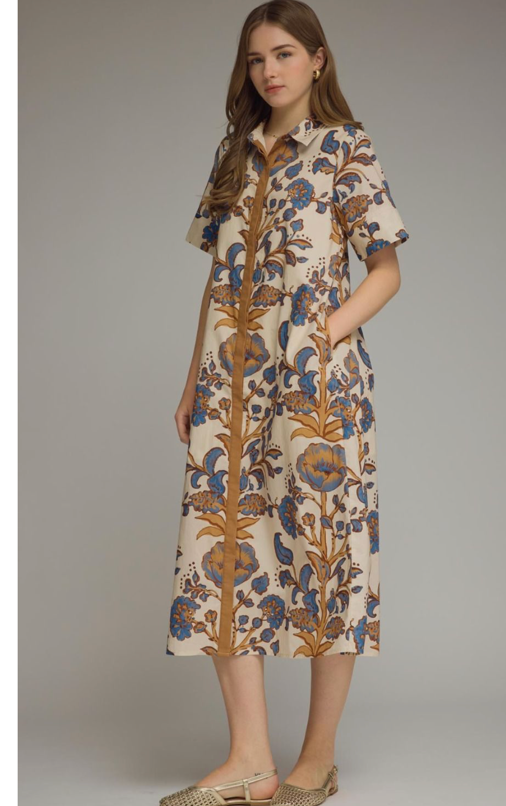 The Florence Floral Midi Dress