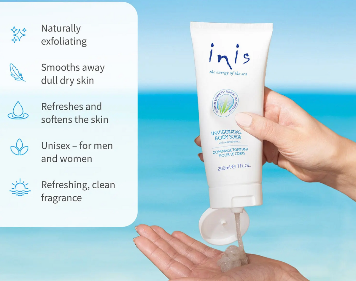 Inis Energy of the Sea exfoliating body scrub with pumice and sea minerals for smooth skin