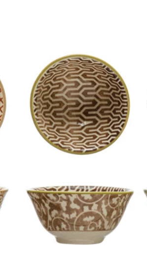 Hand Stamped Pinch Pot