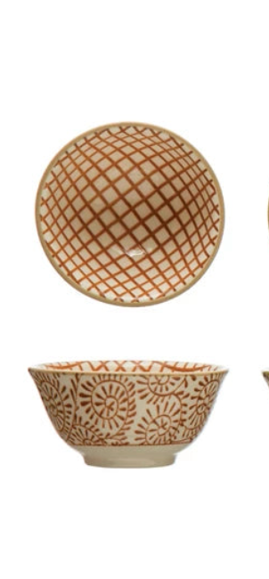 Hand Stamped Pinch Pot