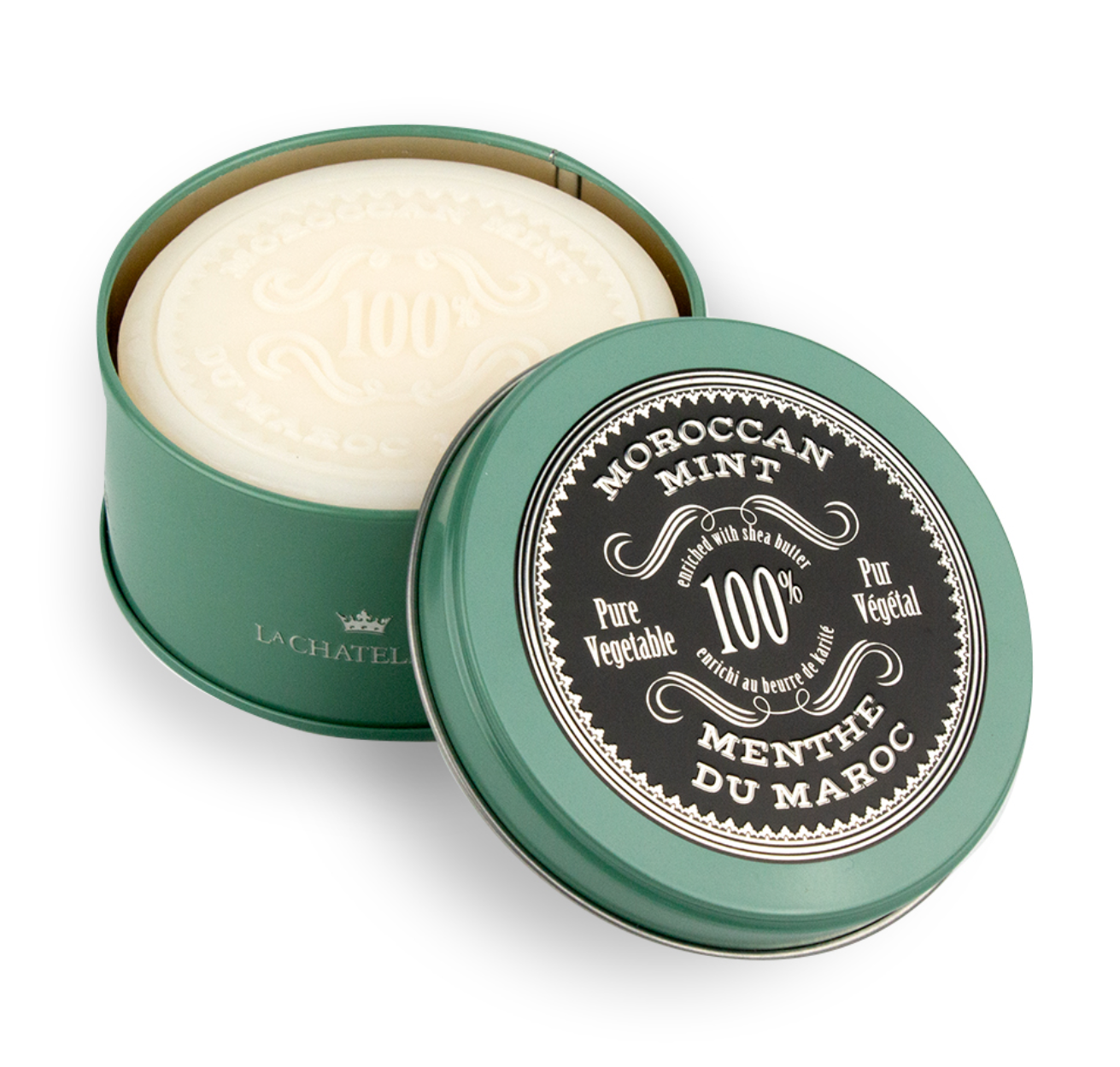 La Chatelaine Shaving Soap | Plant-Based Shave Soap in Travel Tin