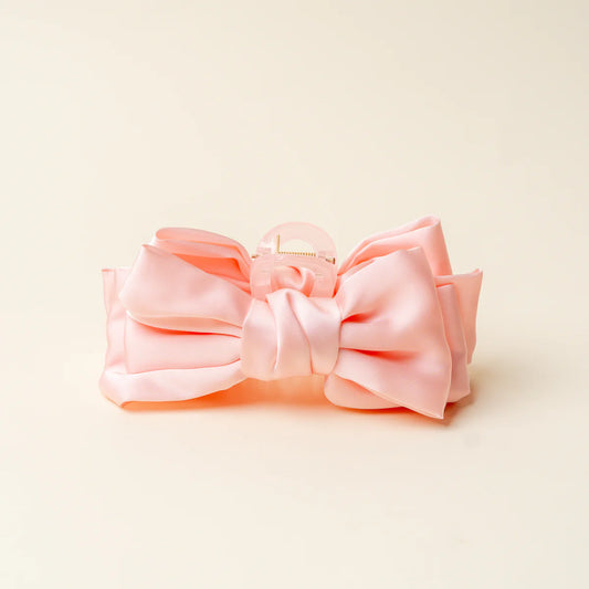 Satin Bow Claw Clip