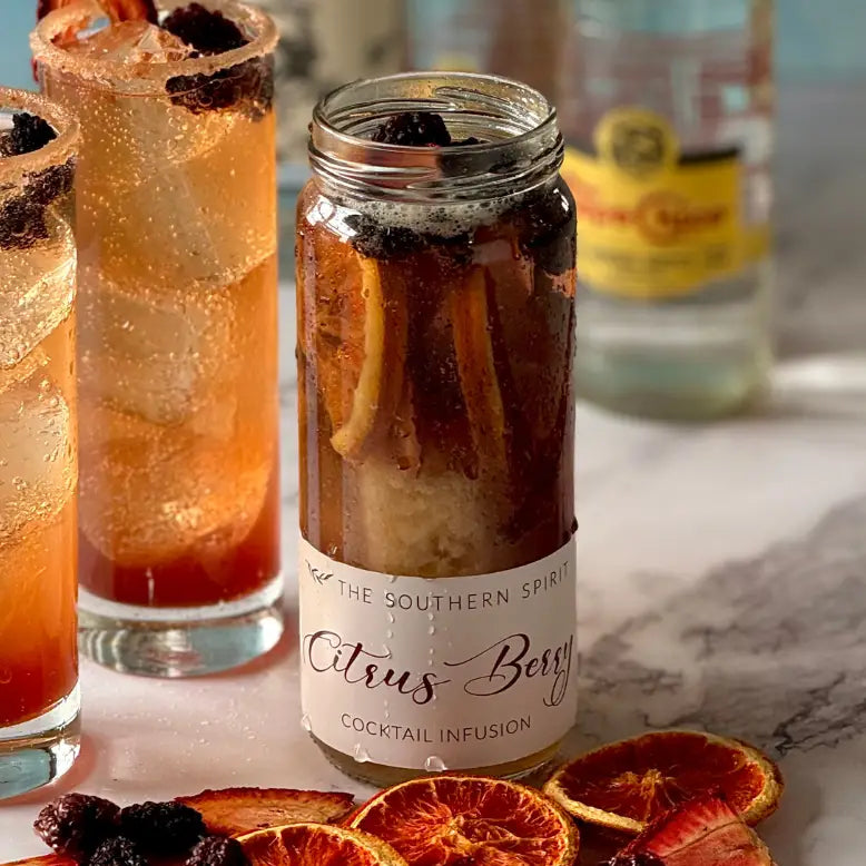 The Southern Spirit Cocktail & Mocktail Infusion Jar