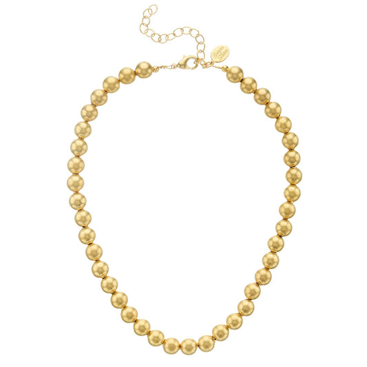 Mini Margaret Gold Bead Necklace | Susan Shaw