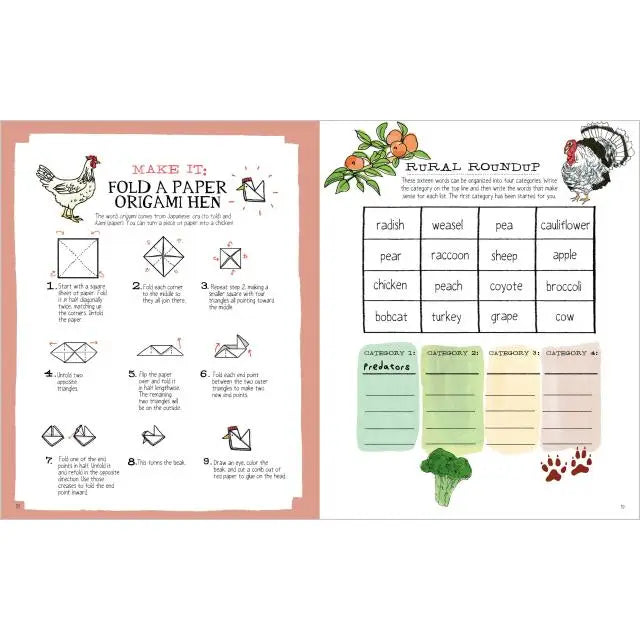 Farm Anatomy Activity Book