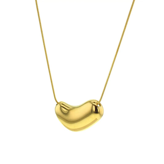 The Reagan Waterproof Organic Gold Pendant Necklace