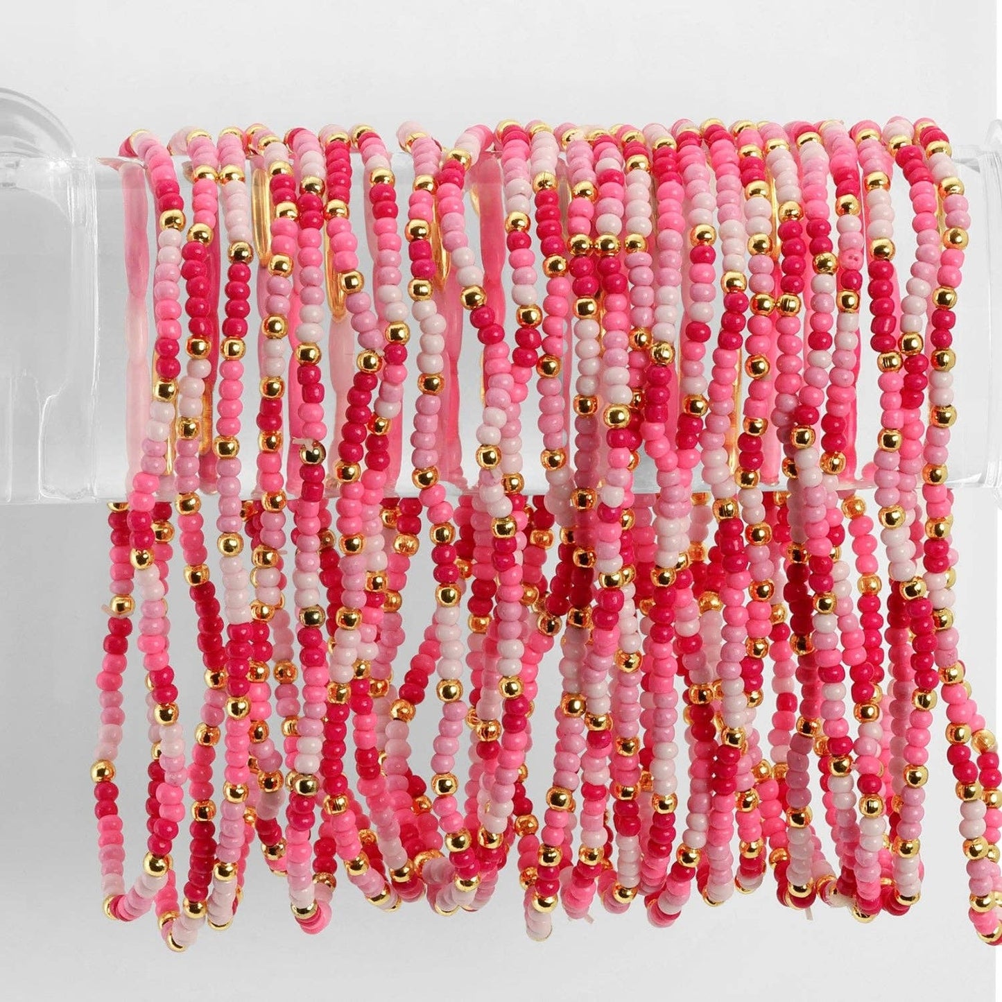 Asst 2mm Stretch Seed Bead Bracelets