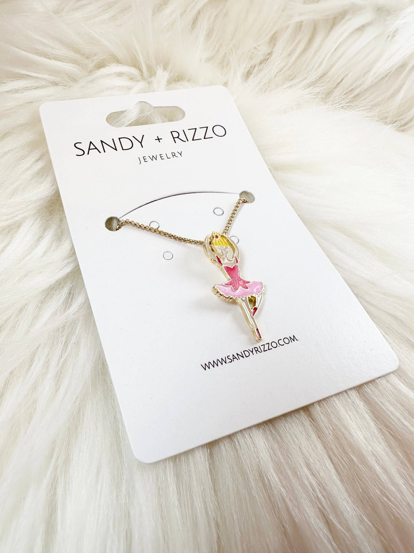 Enamel Ballerina Necklace