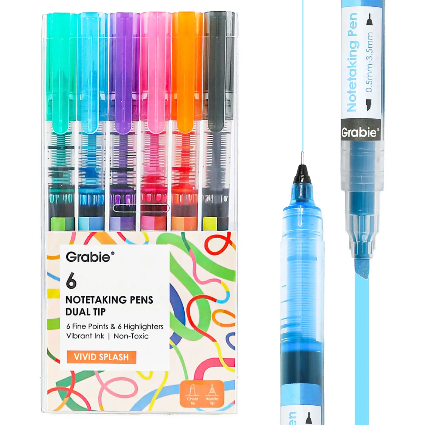 Vivid Splash Notetaking Pen Set