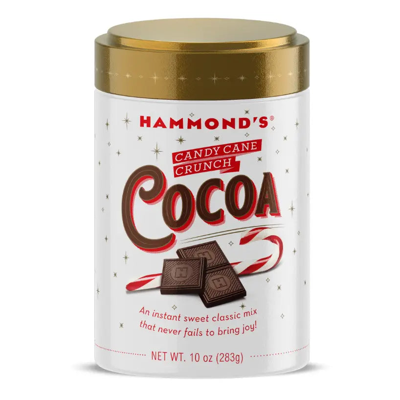 Candy Cane Crunch All-Natural Cocoa Mix 10oz Tin