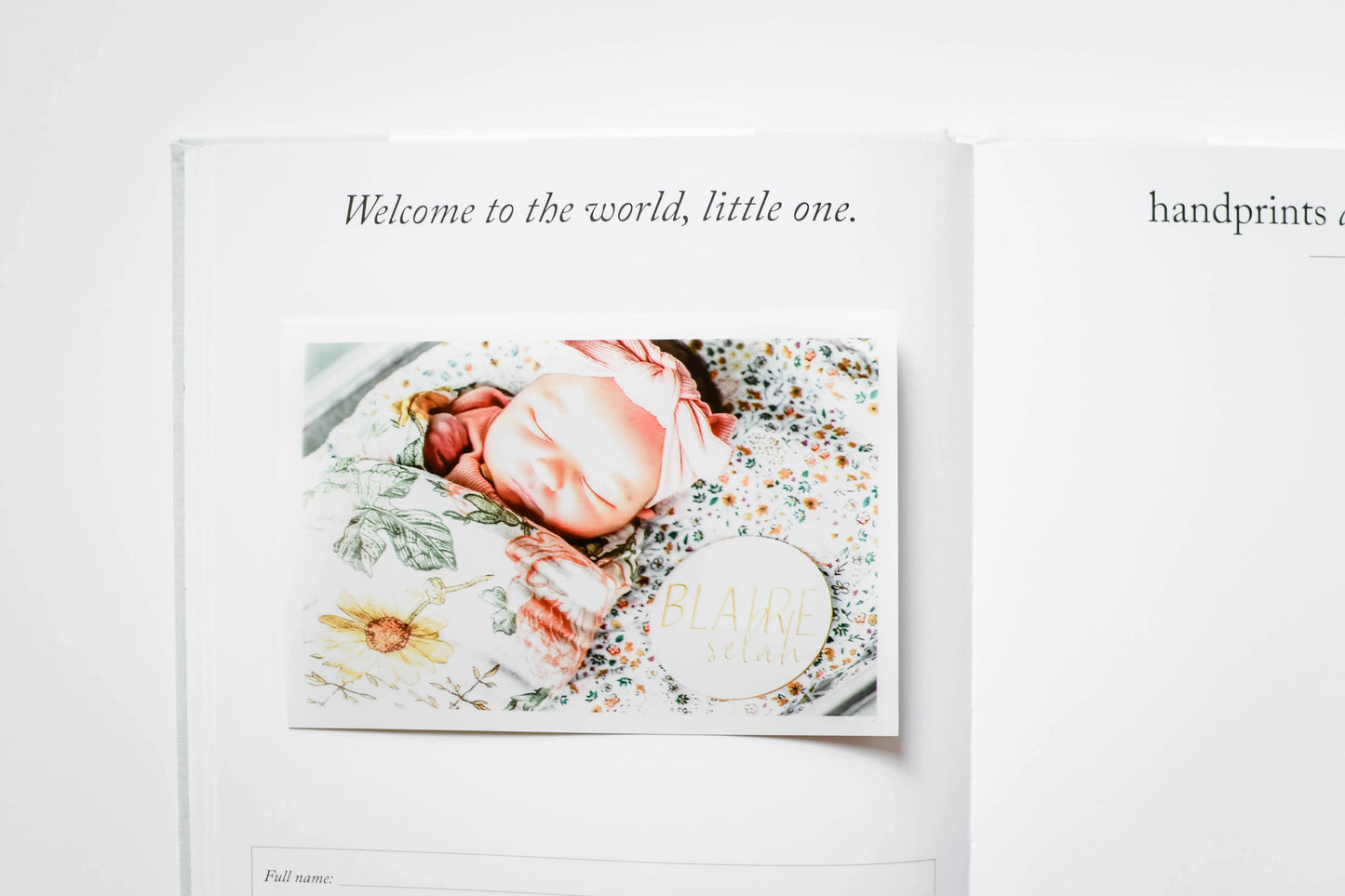 Cream Baby's First Year Memory Book & Photo Album