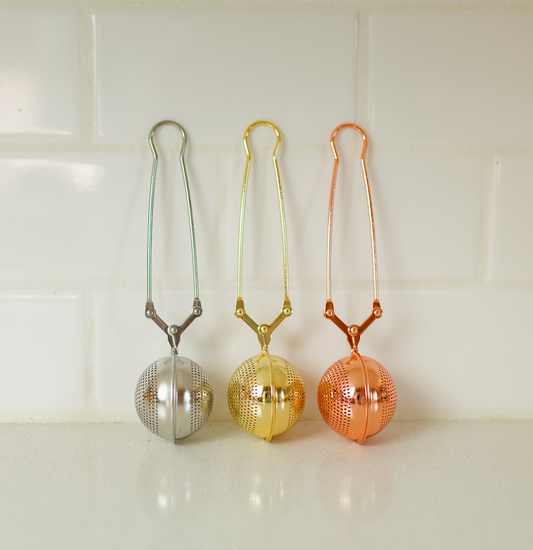 Gold Stainless Steel Tea Strainer