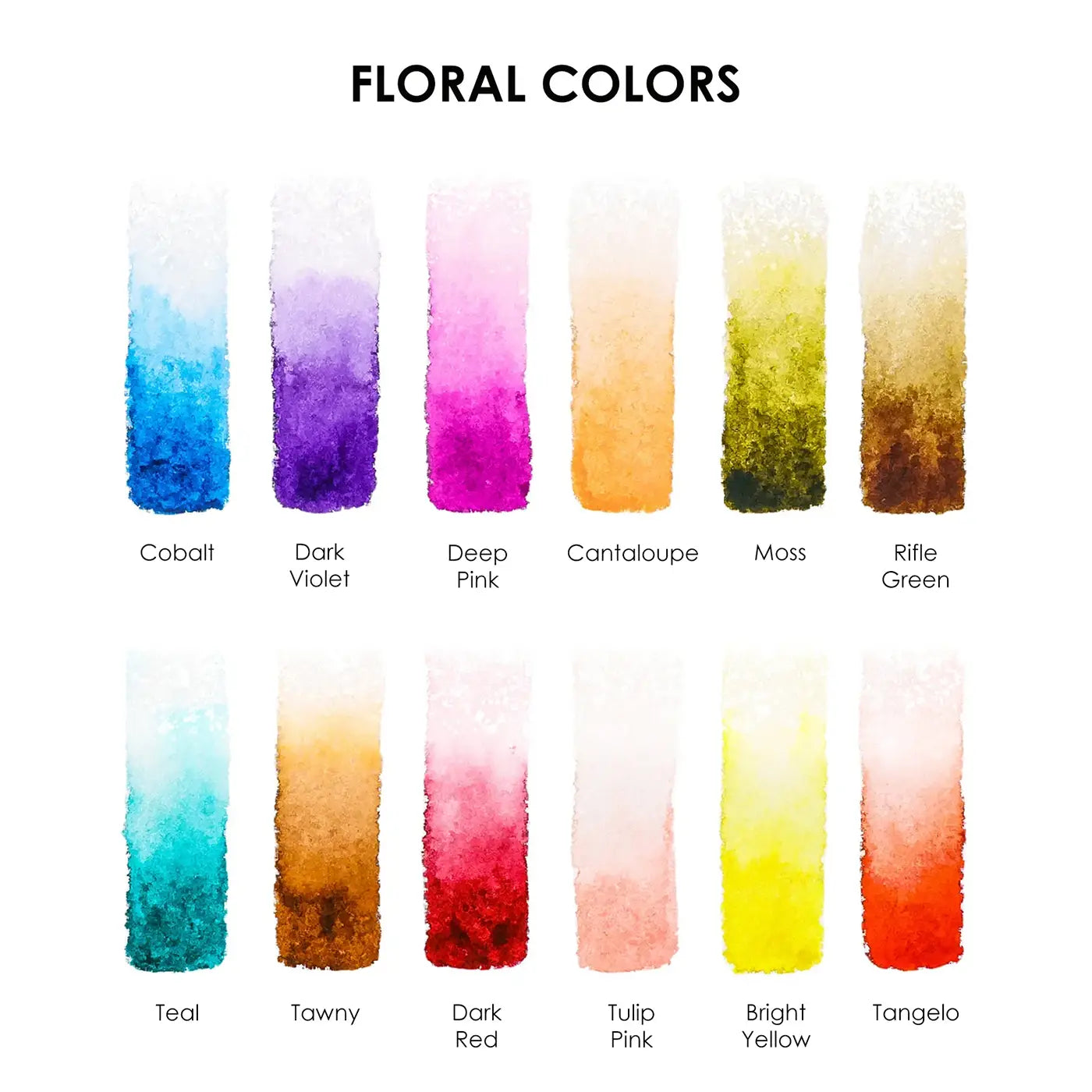 Floral Watercolors Pocket Set