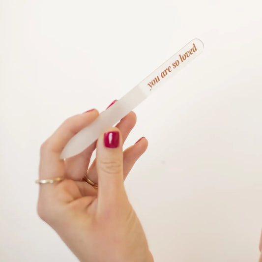 Glass Nail File 'you Are So Loved'