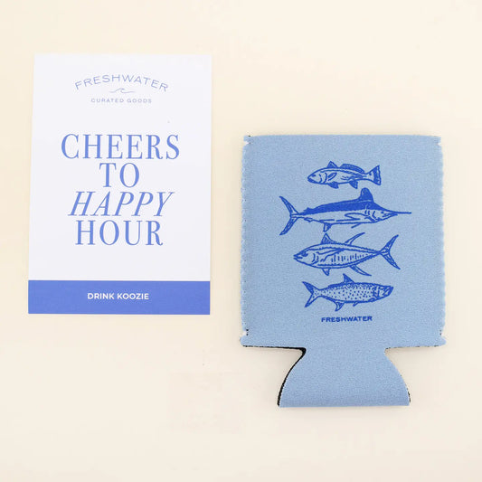 Saltwater fish fishing can cooler with Freshwater Curated Goods packaging
