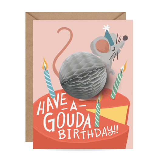 Pop-up Card -  Mouse - Birthday
