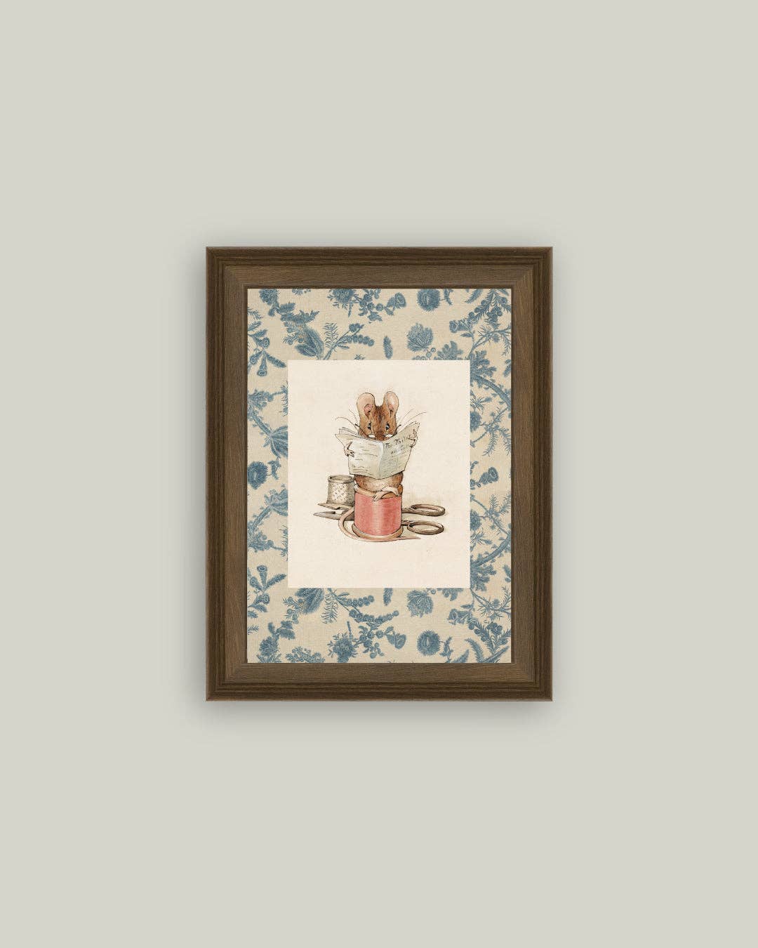 The Tailor of Gloucestor Framed Antique Art: 5x7