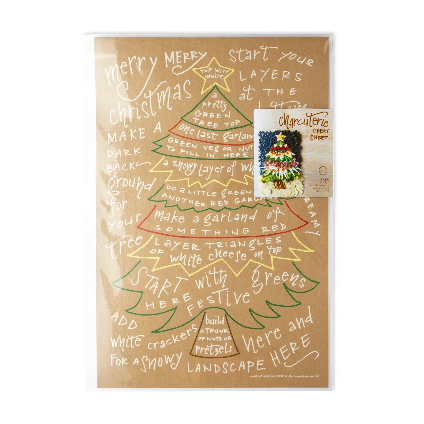 Christmas Tree Charcuterie Cheat Sheet