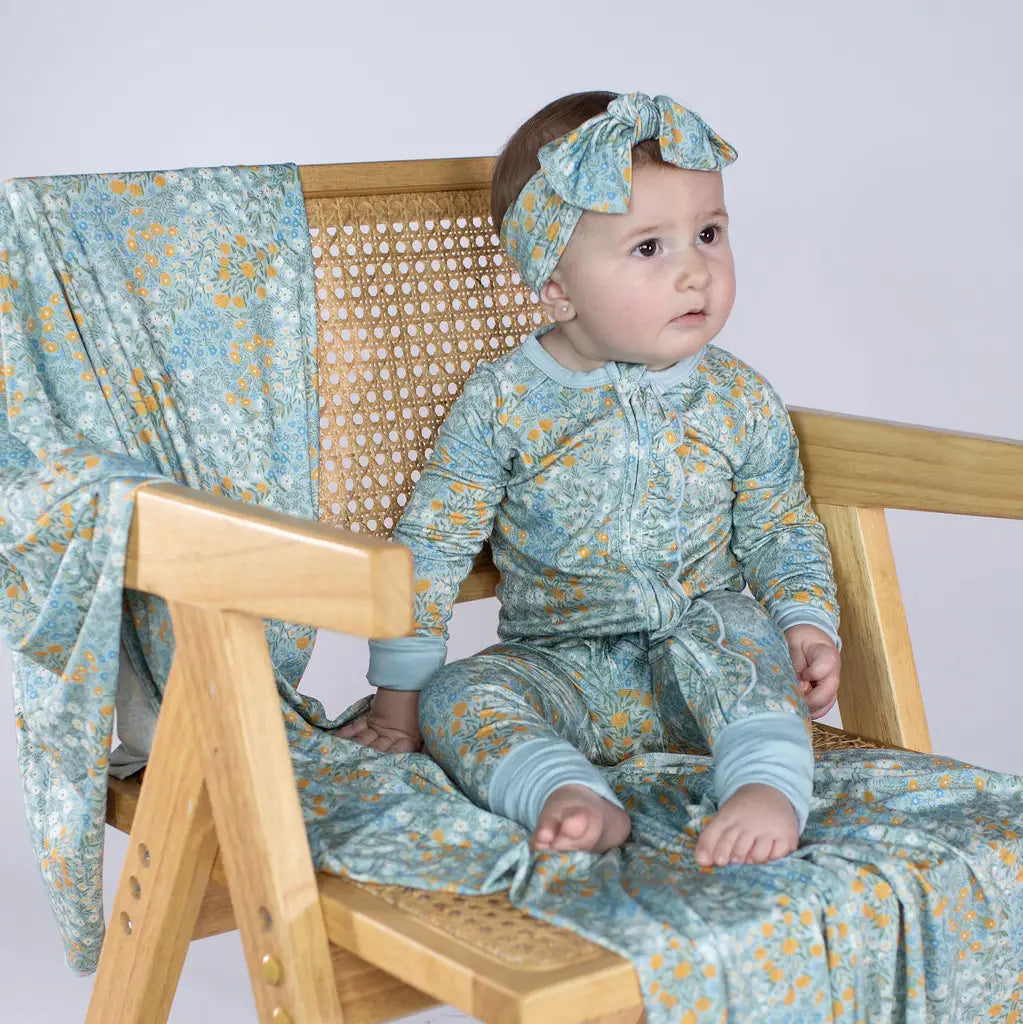 Blue Meadows Zip PJs