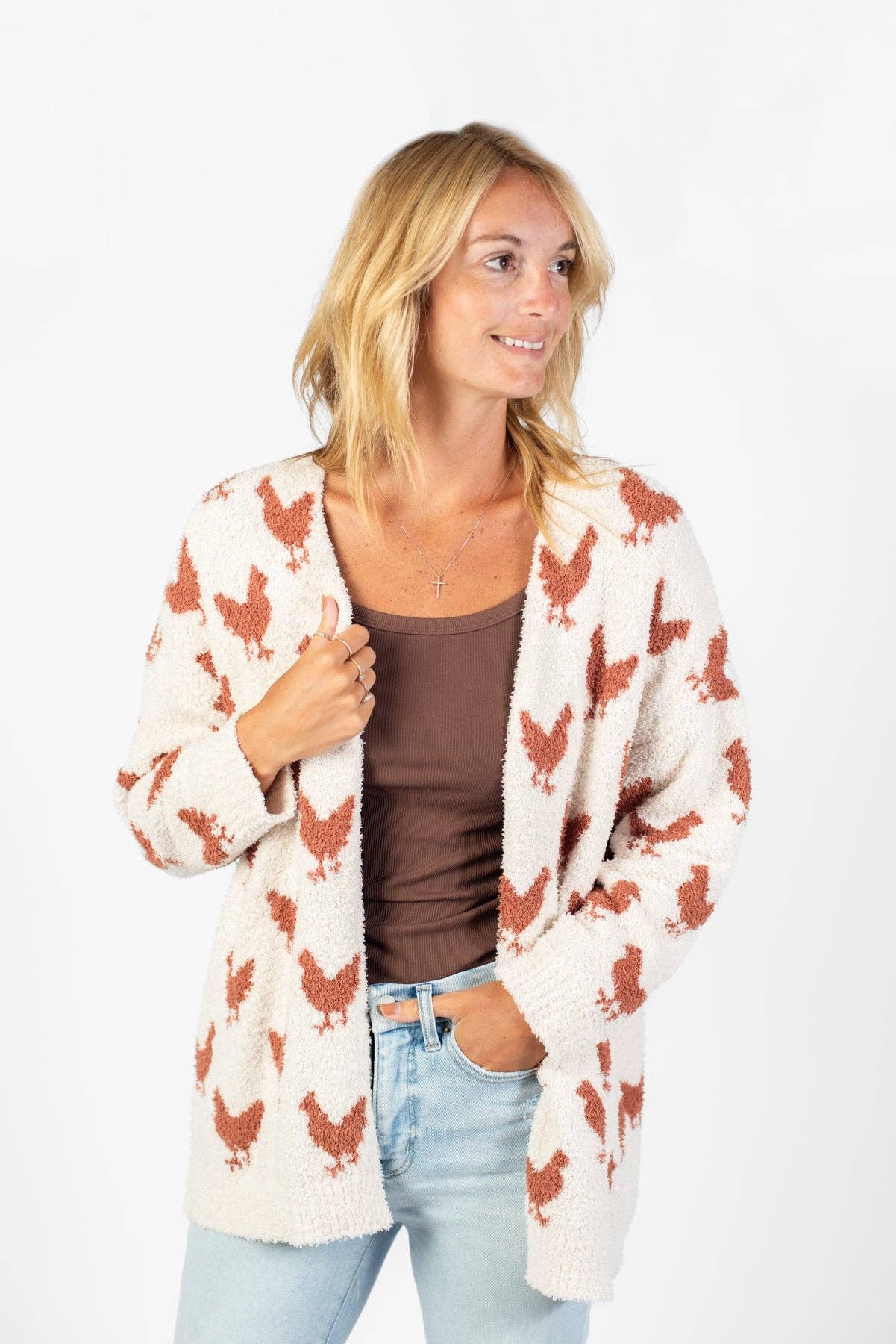 Western Chicken Luxe Cardigan