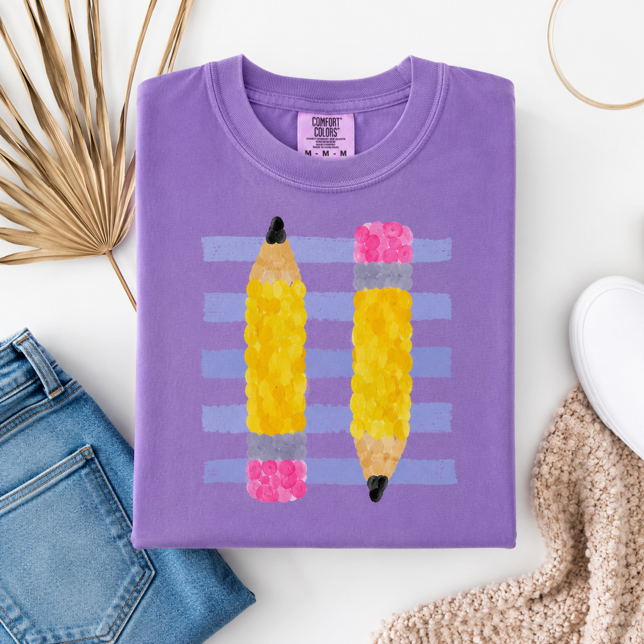 Teacher Pencil Graphic Comfort Colors® Tee