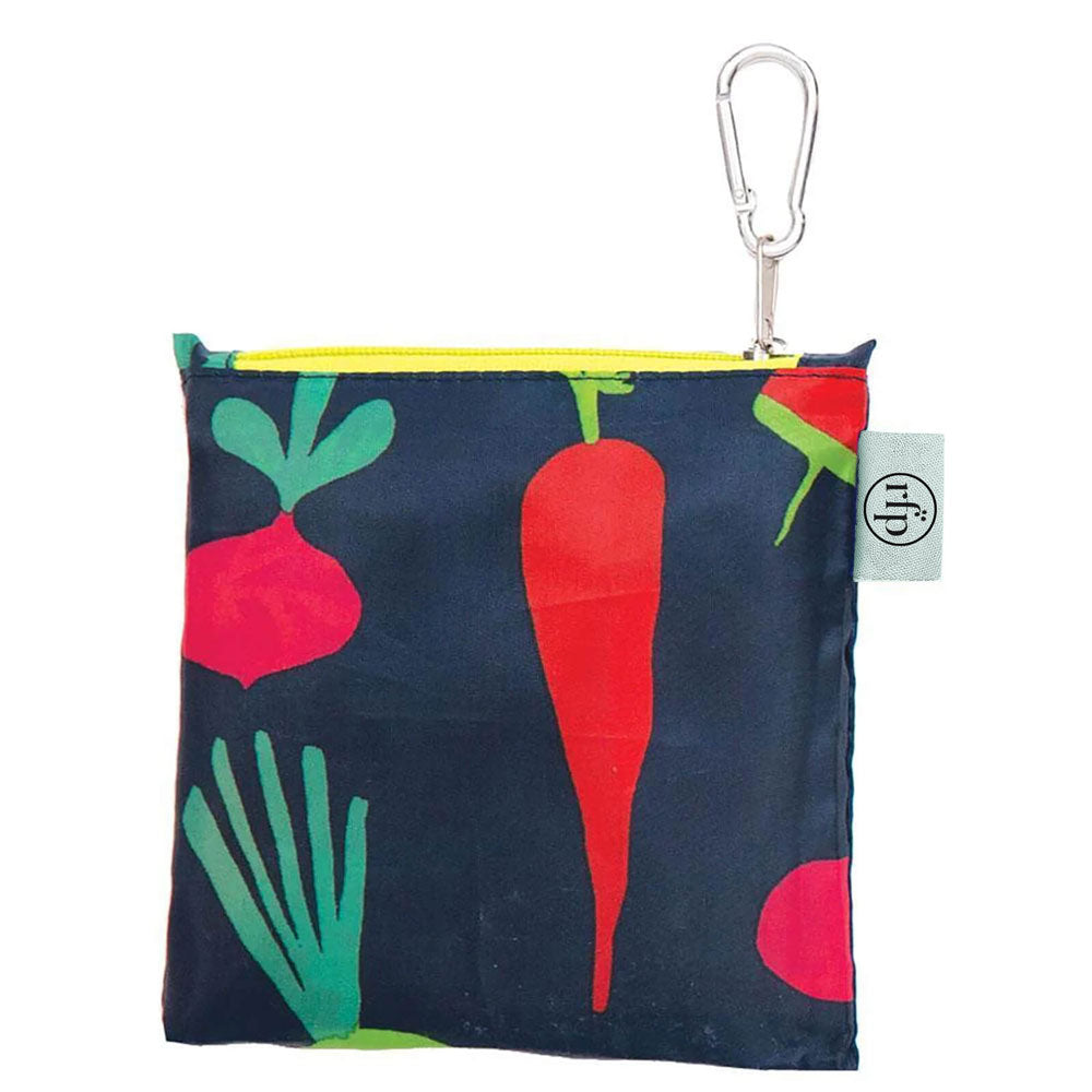 Root Veggies Blu Reusable Shopping Bag