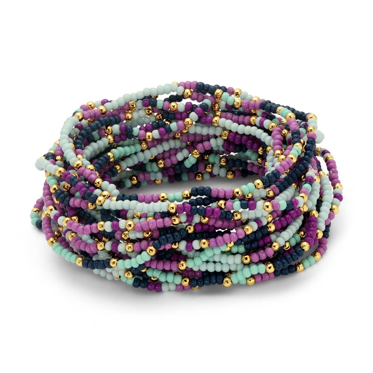 Asst 2mm Stretch Seed Bead Bracelets