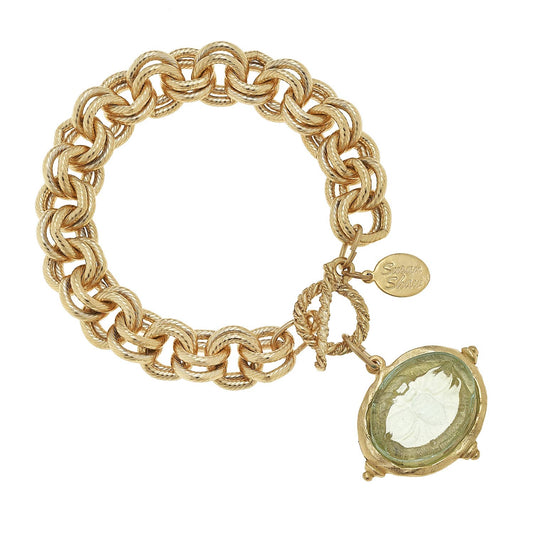 Venetian Glass Bee Intaglio Bracelet | Susan Shaw