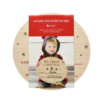 Wooden First Christmas Sign
